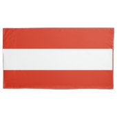 Housse D'oreillers Le drapeau autrichien (devant-gauche)