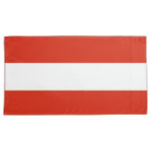 Housse D'oreillers Le drapeau autrichien (devant-Droit)