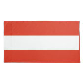 Housse D'oreillers Le drapeau autrichien (Dos-gauche)
