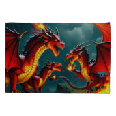Housse D'oreillers Le feu du dragon (Dos)