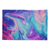 Housse D'oreillers Le fonctionnement noir de cheval soustraient (Dos)