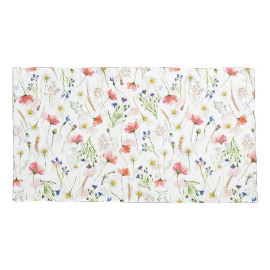 Housse D'oreillers Le Meadow Fleur sauvage scandinave (Dos)