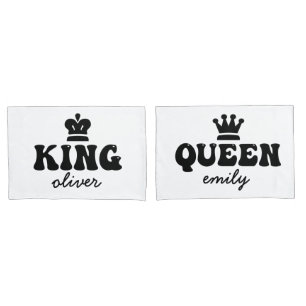 Housse D'oreillers Le roi et la reine Couple