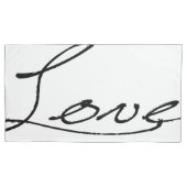 Housse D'oreillers Le Roi Pillow Cases de paix et d'amour (devant-gauche)