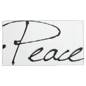 Housse D'oreillers Le Roi Pillow Cases de paix et d'amour (devant-Droit)