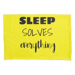 Housse D'oreillers Le sommeil résout tout le coque Coussin
