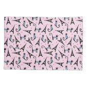 Housse D'oreillers Le style français a habillé le chat avec le motif (Dos-gauche)