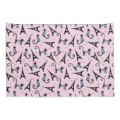 Housse D'oreillers Le style français a habillé le chat avec le motif (Dos-Droit)