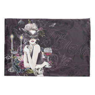 Housse D'oreillers Le Vampiress Moody Gothic Vampy Glam Pale Peau