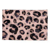 Housse D'oreillers Léopard De Neige, Texture Dessinée À La Main. (Dos)