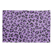 Housse D'oreillers Leopard Print, Léopard Spots, Purple Leopard (Dos)