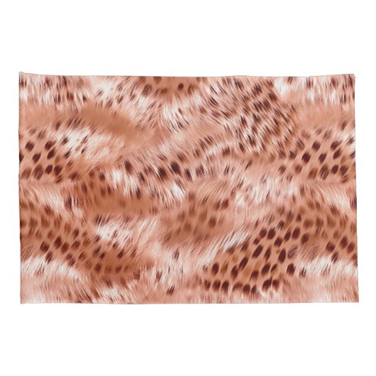 Housse D'oreillers Léopard rose rose (Dos-Droit)