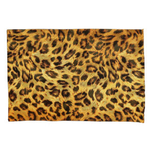 Housse D'oreillers Leopard tendance : Motif de design de peau.