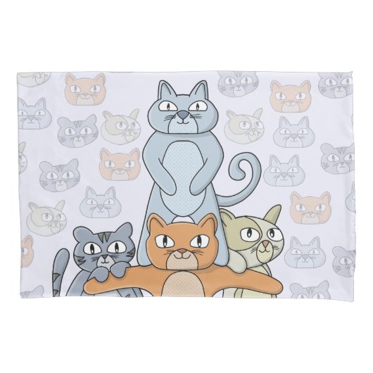 Housse D'oreillers Les Chats Magnifiques (devant)