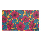 Housse D'oreillers Les fleurs d'Hibiscus (Dos-gauche)