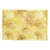 Housse D'oreillers Les flocons de neige en or (Dos)