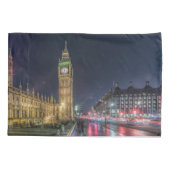 Housse D'oreillers Les monuments | Big Ben la nuit (Dos)