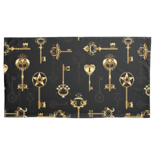 Housse D'oreillers Les Patters de Seamless avec Golden Keys (devant-gauche)