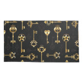 Housse D'oreillers Les Patters de Seamless avec Golden Keys (Dos-gauche)