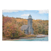 Housse D'oreillers Les phares | Grand Island East Channel Light (Dos)