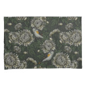 Housse D'oreillers Les redémarrages dans les chrysanthèmes en vert et (devant-Droit)