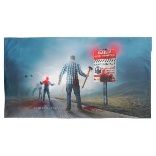 Housse D'oreillers Les zombies aux yeux lumineux de SlipperyJoe pour