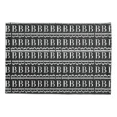 HOUSSE D'OREILLERS LETTRE INITIALE MONOGRAPHIQUE B (Dos)