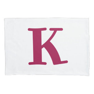 Housse D'oreillers LETTRE rose moderne MONO