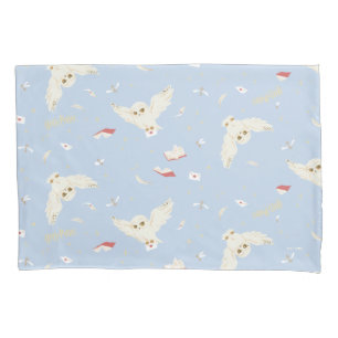 Housse D'oreillers Lettres et Livres de la Poste aux Hiboux Hedwige M