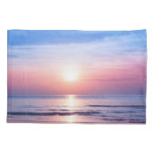 Housse D'oreillers Lever de soleil tropical : Mer, Ciel, Sérénité (Dos)