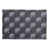 Housse D'oreillers Lézard de Zentangle (Dos-gauche)