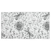 Housse D'oreillers libellules et fleurs (devant-gauche)