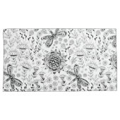 Housse D'oreillers libellules et fleurs (devant-Droit)