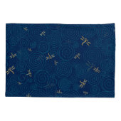 Housse D'oreillers libellules sous la pluie (Dos-gauche)