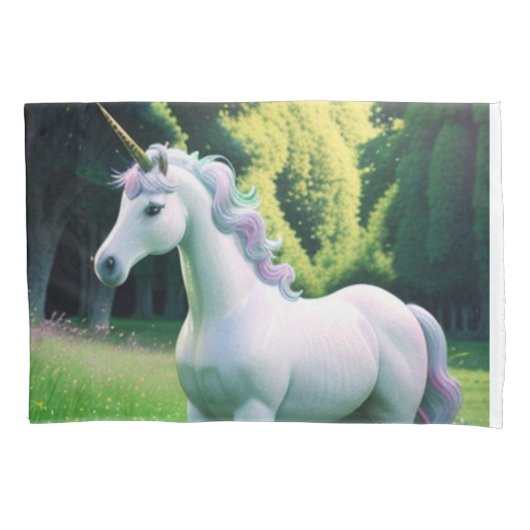 Housse D'oreillers Licorne Enchantée (devant)