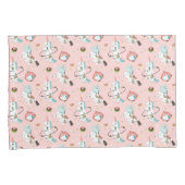 Housse D'oreillers Licornes dans le motif de l'espace (devant-Droit)