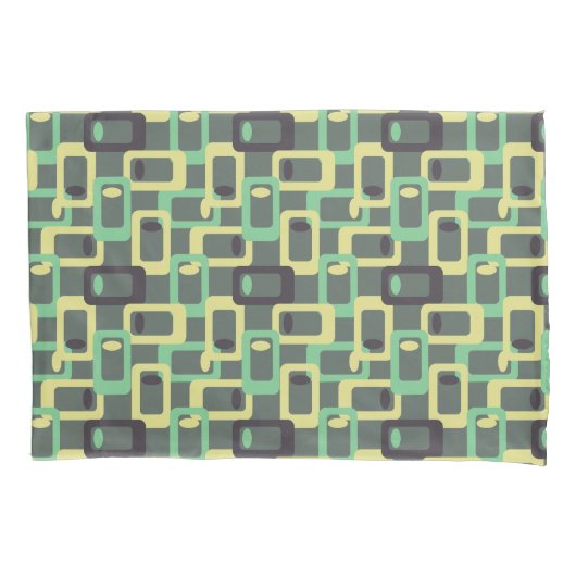 Housse D'oreillers Lien de chaîne grise (devant)