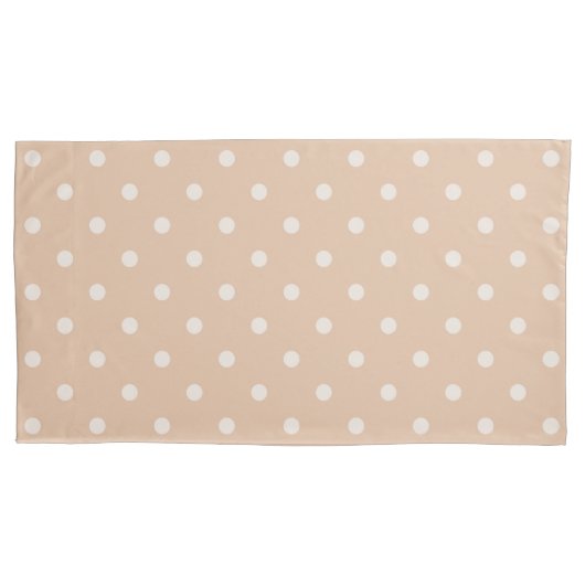 Housse D'oreillers Light Brown Circles PatternPair Of Pillowcases (devant-gauche)