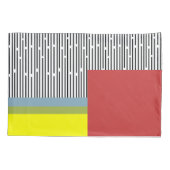 Housse D'oreillers Lignes Abstraites et rectangles (Dos)