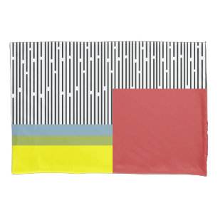Housse D'oreillers Lignes Abstraites et rectangles