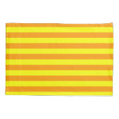 Housse D'oreillers Lignes de bandes orange jaune (Dos)