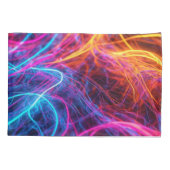 Housse D'oreillers Lignes de néon (Dos)