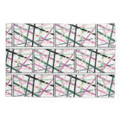 Housse D'oreillers Lignes de printemps (Dos)