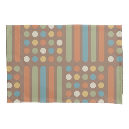 Housse D'oreillers Lignes du milieu du siècle 2 (devant)