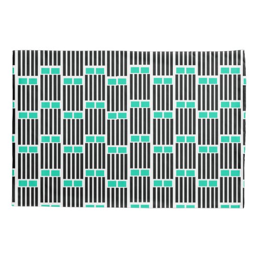 Housse D'oreillers Lignes et boîtes (Dos)