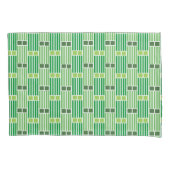 Housse D'oreillers Lignes et boîtes vertes (devant)