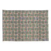 Housse D'oreillers Lignes géométriques motif (Dos-Droit)