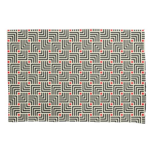 Housse D'oreillers Lignes géométriques motif (devant-gauche)