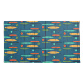 Housse D'oreillers Lignes rétro et ovales (Dos-gauche)