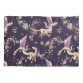 Housse D'oreillers Lilac, Rose et Dragons blancs (Dos)